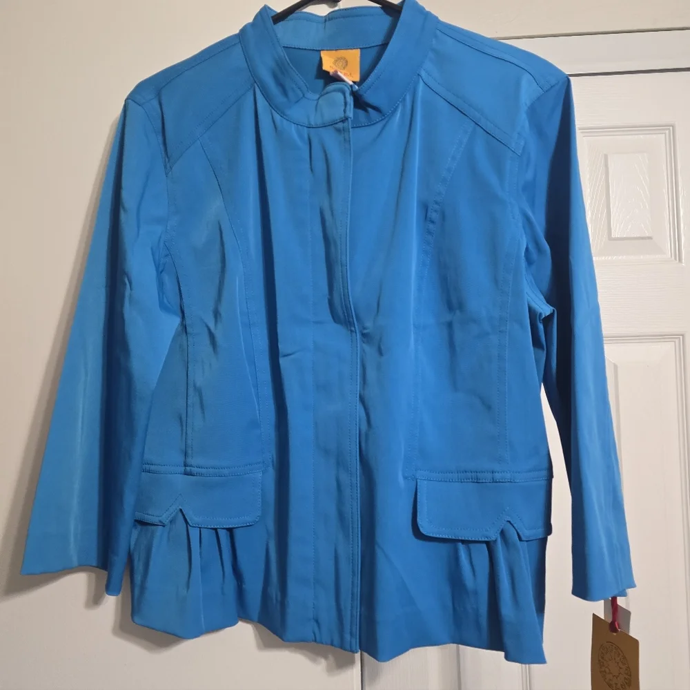 NWT Ruby Road Turquise Blue Women's Dress Jacket - Picture 1 of 5